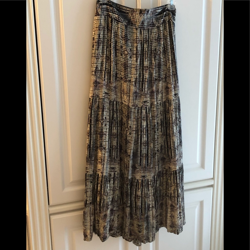 👑 Solitaire by Ravi Khosla high waist, lined, tiered peasant style maxi